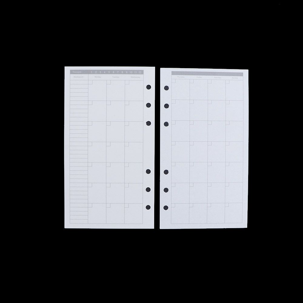 A5 Spiral Dotted Grid Notebook - Recharge de pages intérieures pour classeur