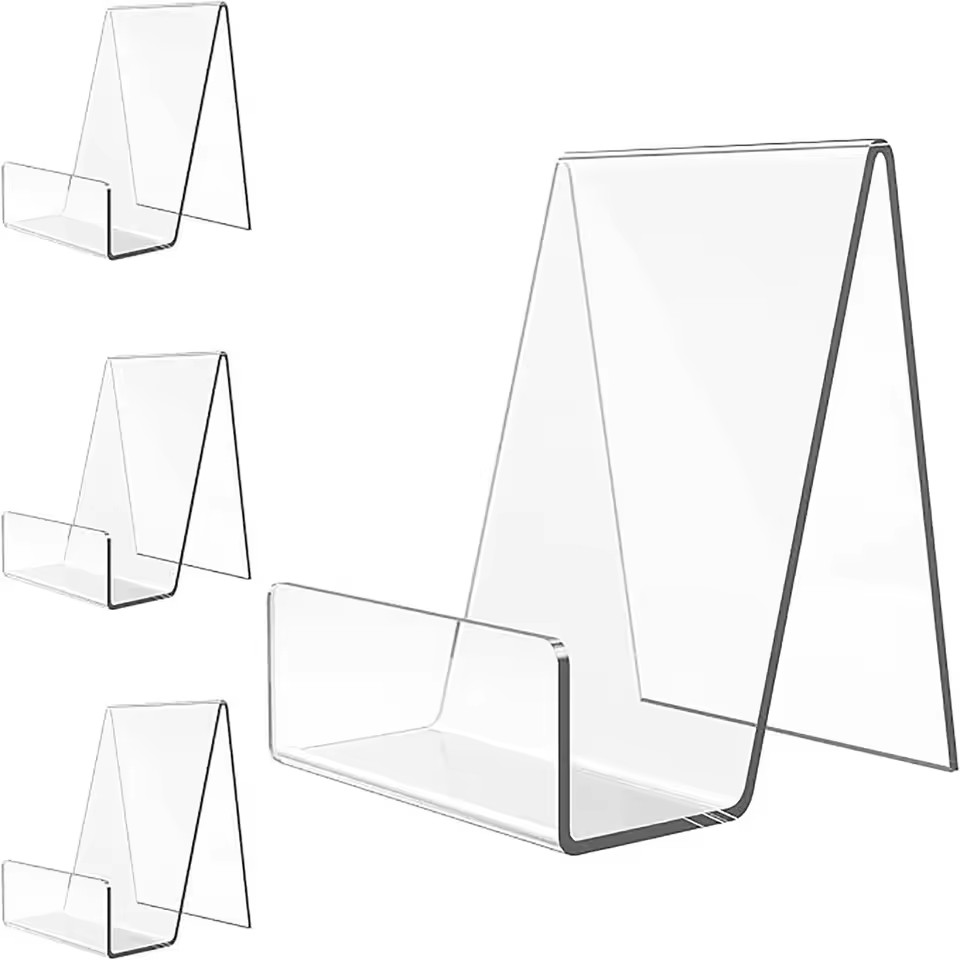 Clear Acrylic Book Stand Holder - Support de livre en acrylique, 4
