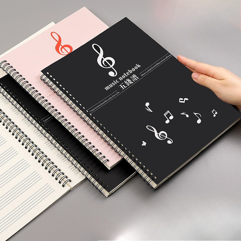 Blank Sheet Music Notebook - Carnet de musique à spirale, feuilles