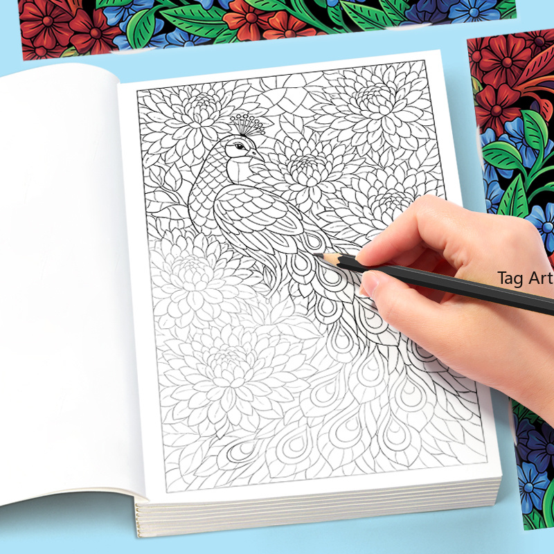 Adult Coloring Book Stress Relief - Méditation pour adultes, soulagement du stress,