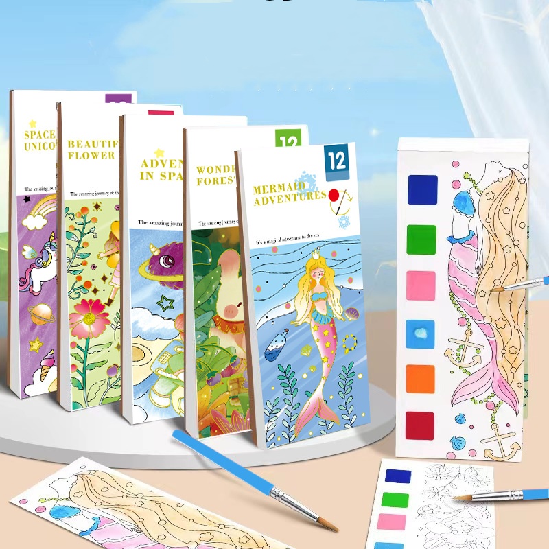 Reusable Water Magic Coloring Book - Bview Art Magic Livre de coloriage