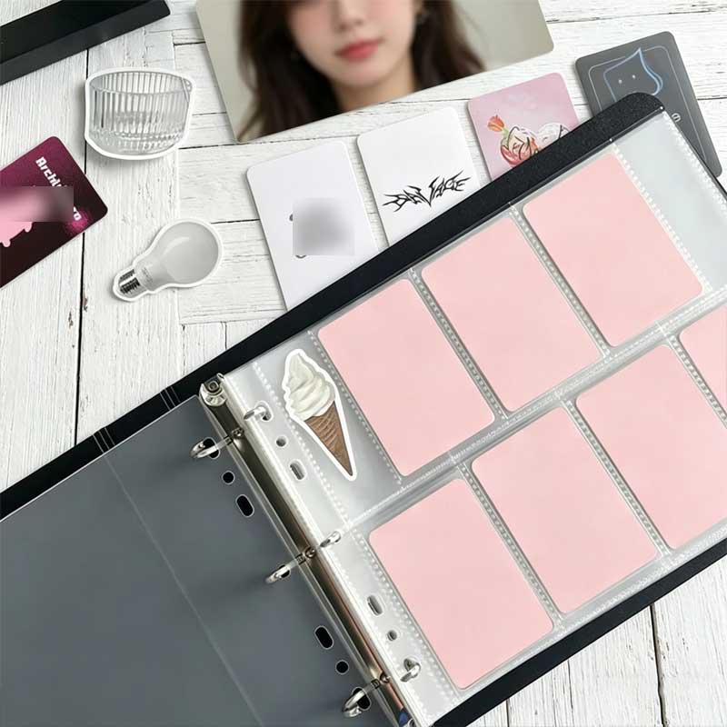 Kpop Photo Card Binder 3 Inch - Classeur A5 à anneaux en D