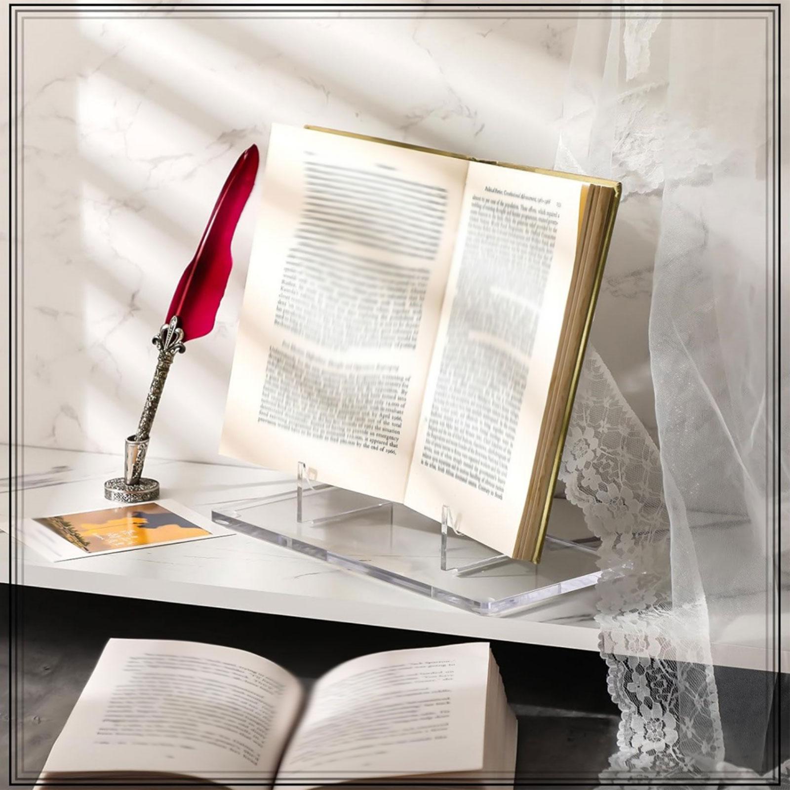 Clear Acrylic Book Stand Holder - Support d'affichage en acrylique transparent pour