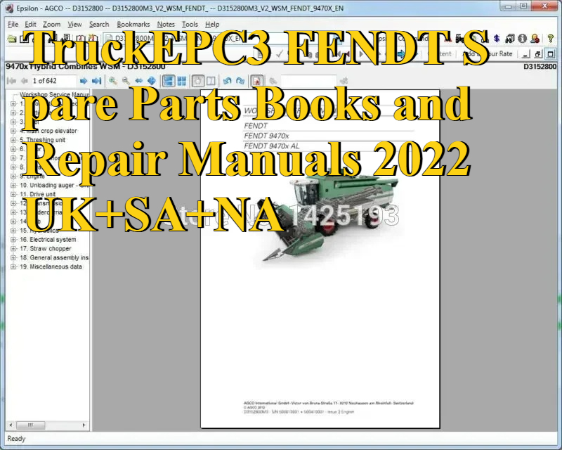 Books - Livres de pièces de rechange TruckEPC3