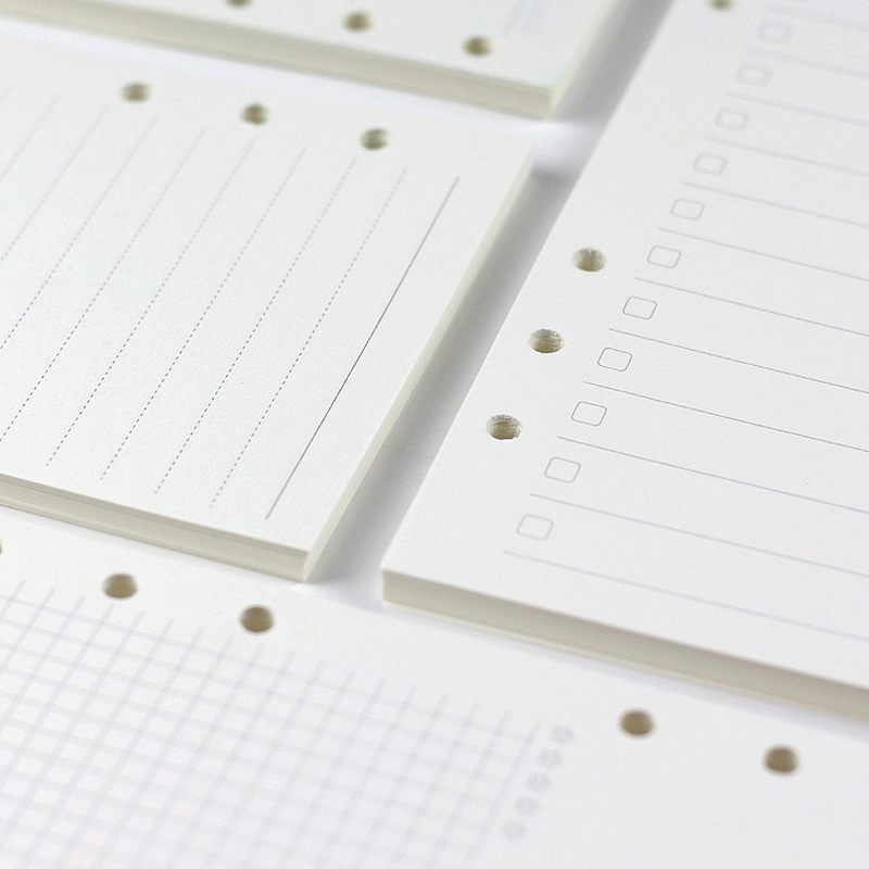 A5 Spiral Dotted Grid Notebook - Recharge de carnet de notes à