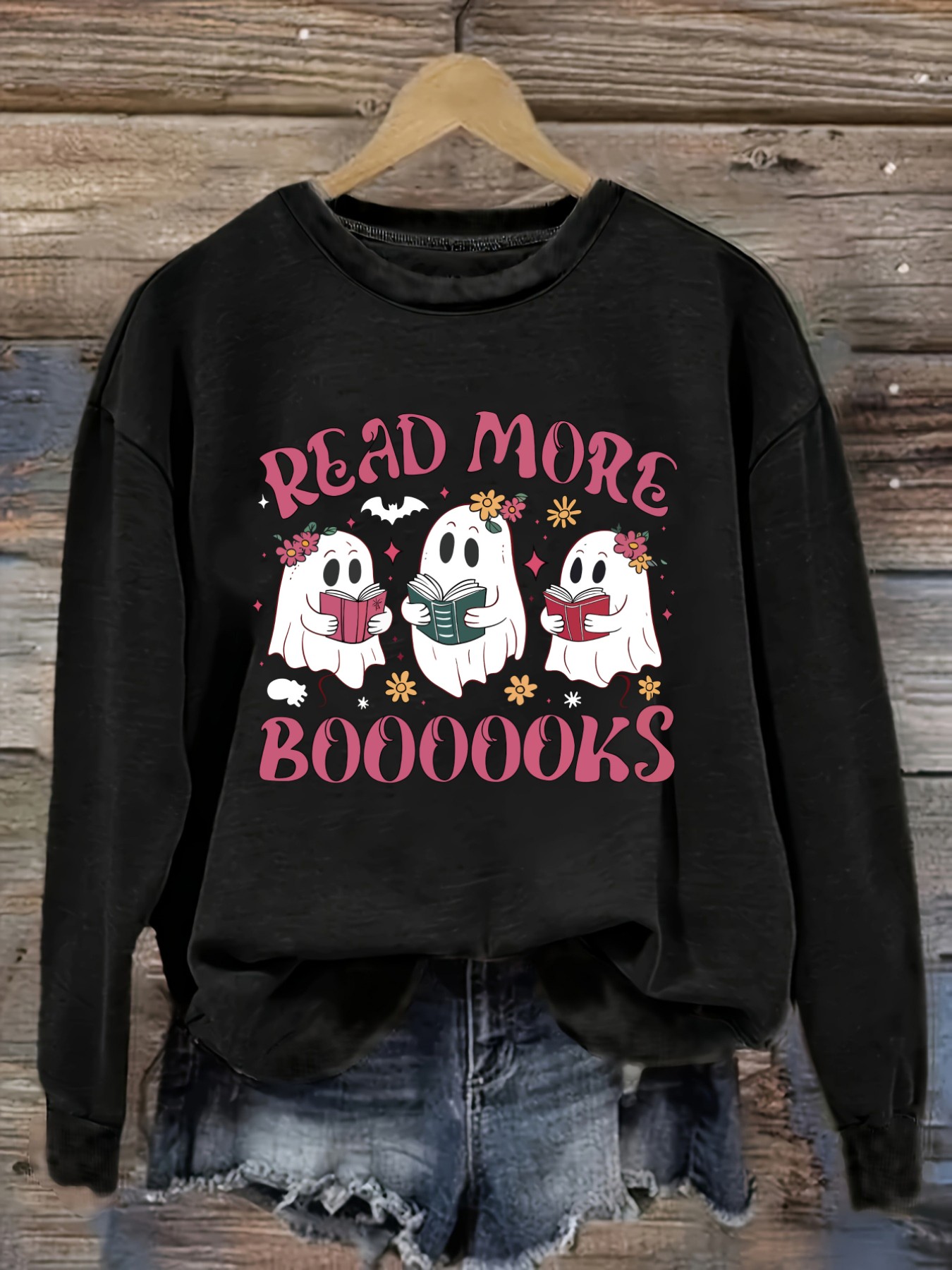 Books - T-shirt décontracté à manches longues et