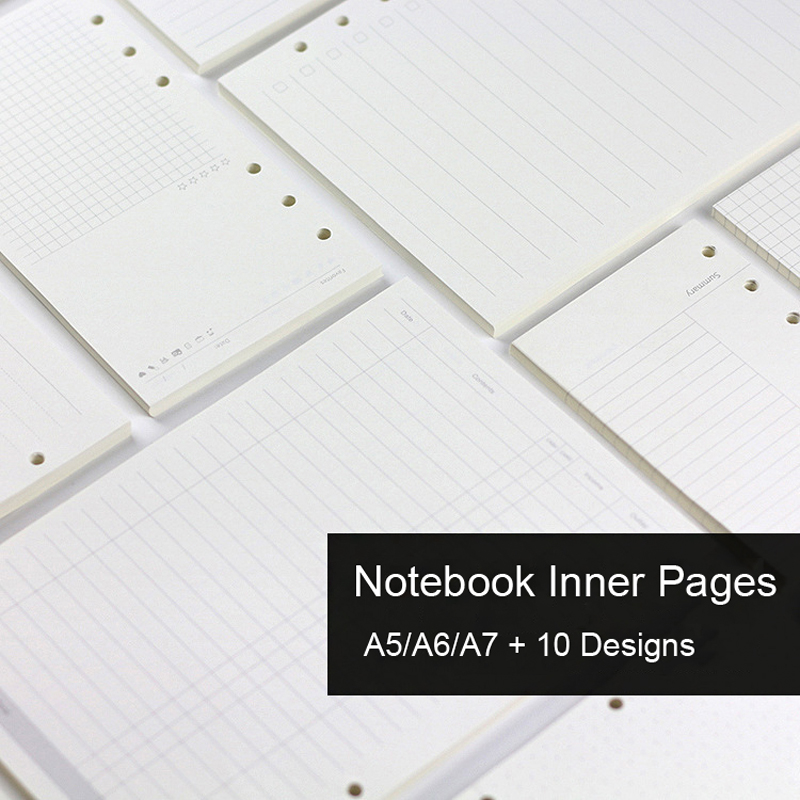 A5 Spiral Dotted Grid Notebook - Recharge de carnet de notes à