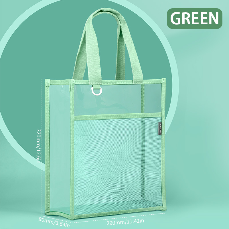 Stationery Books - HUAJIE Sac de classement transparent, fourre-tout