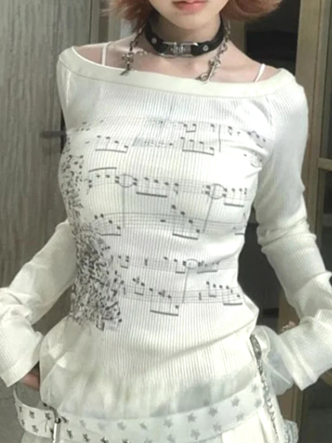 Music - T-shirt à manches longues pour femmes,