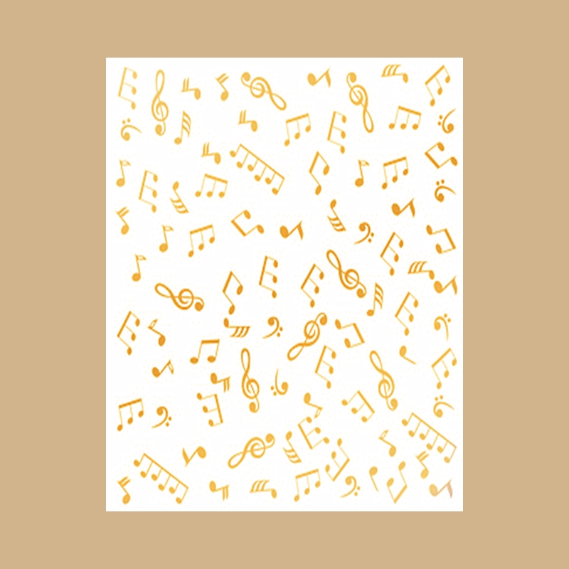 Blank Sheet Music Notebook - Plaque en feuille chaude Notes coulantes