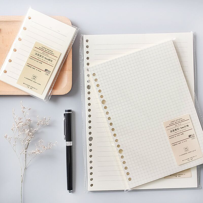A5 Spiral Dotted Grid Notebook - Recharge de carnet de notes à