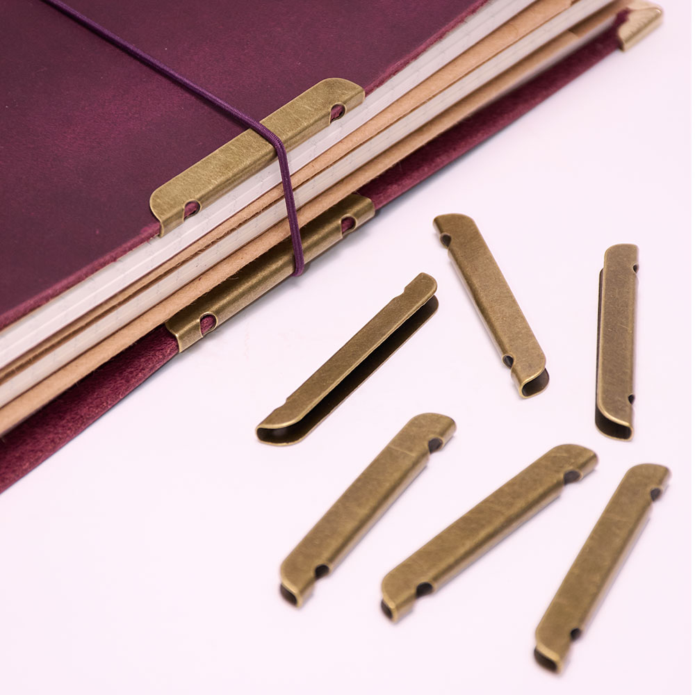 Vintage Leather Journal Notebook - Carnet en cuir avec protection des