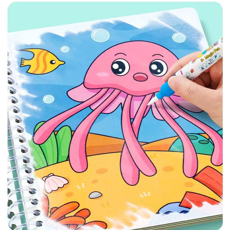 Livre de dessin à l'eau magiqu - Reusable Water Magic Coloring Book avis et prix