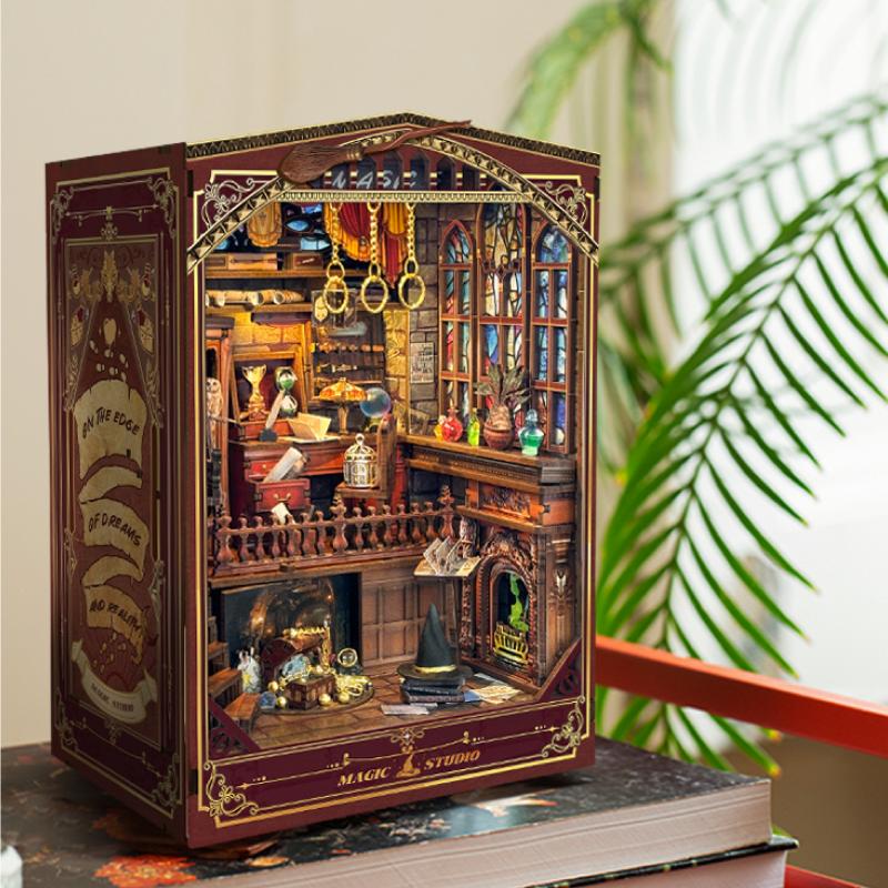Kits d'insertion d'étagère de  - Diy Wooden Book Nook Kit Shelf Insert avis et prix
