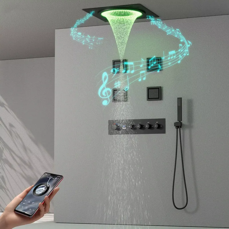 Ensemble de douche LED intelli - Music avis et prix