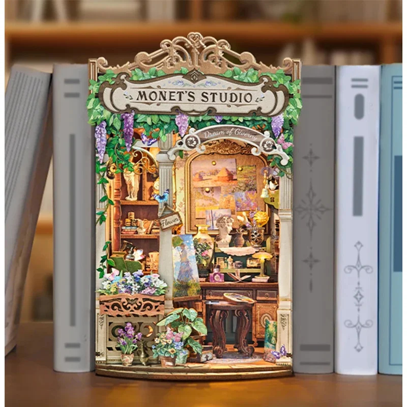 Kit de Modélisme DIY en Bois « - Diy Wooden Book Nook Kit Shelf Insert avis et prix