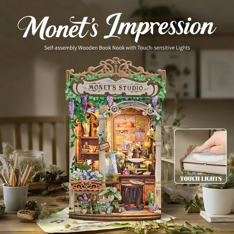 Kit de Modélisme DIY en Bois « - Diy Wooden Book Nook Kit Shelf Insert avis et prix