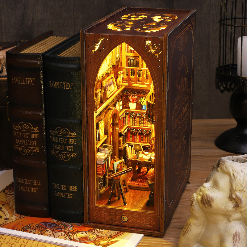 Kit de montage DIY pour étagèr - Diy Wooden Book Nook Kit Shelf Insert avis et prix