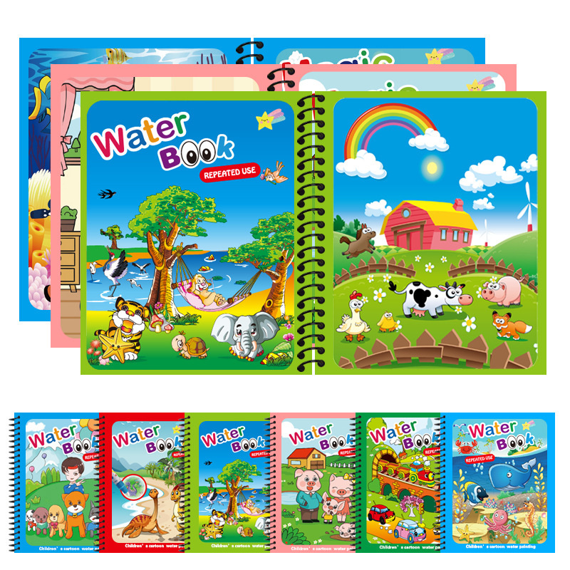 Livre de coloriage magique réu - Reusable Water Magic Coloring Book avis et prix