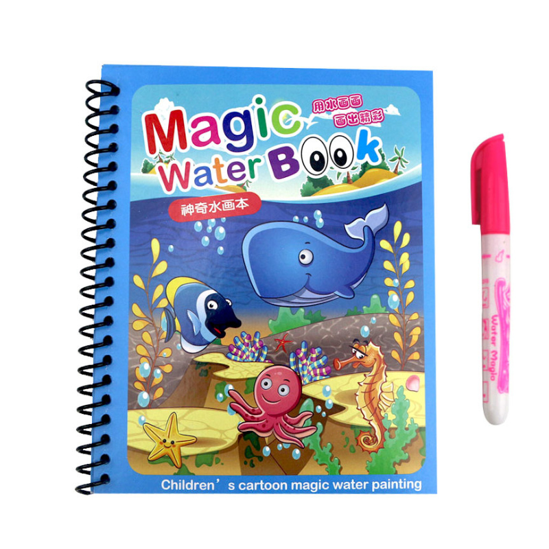 Livre de coloriage magique réu - Reusable Water Magic Coloring Book avis et prix