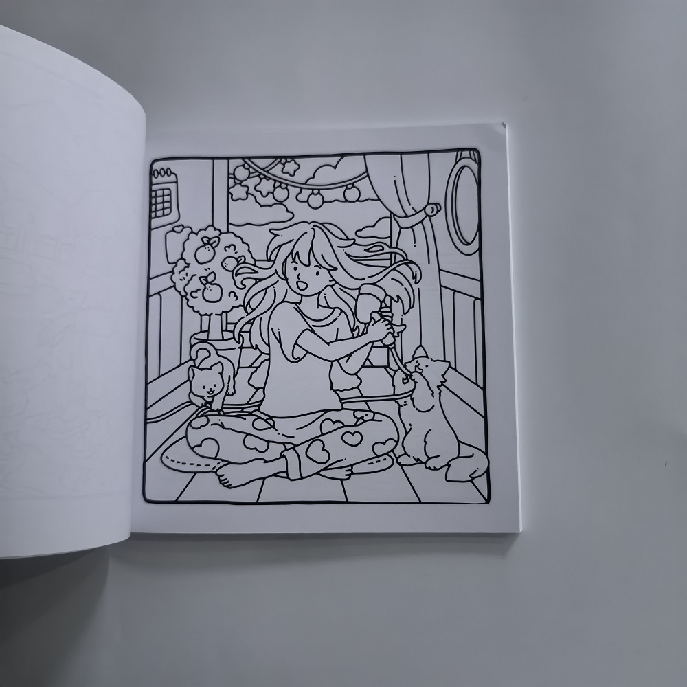 Livre de coloriage chat & fill - Adult Coloring Book Stress Relief avis et prix