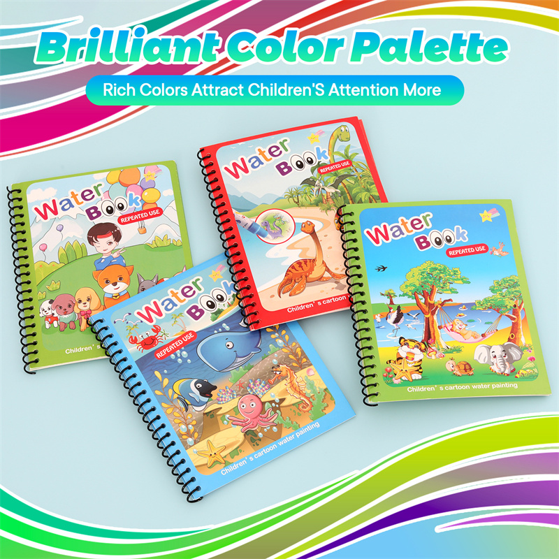 Jouets Montessori, livre de co - Reusable Water Magic Coloring Book avis et prix