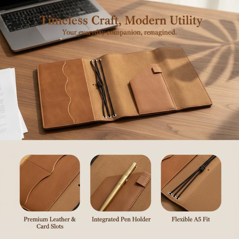 Couverture de journal en cuir  - Vintage Leather Journal Notebook avis et prix