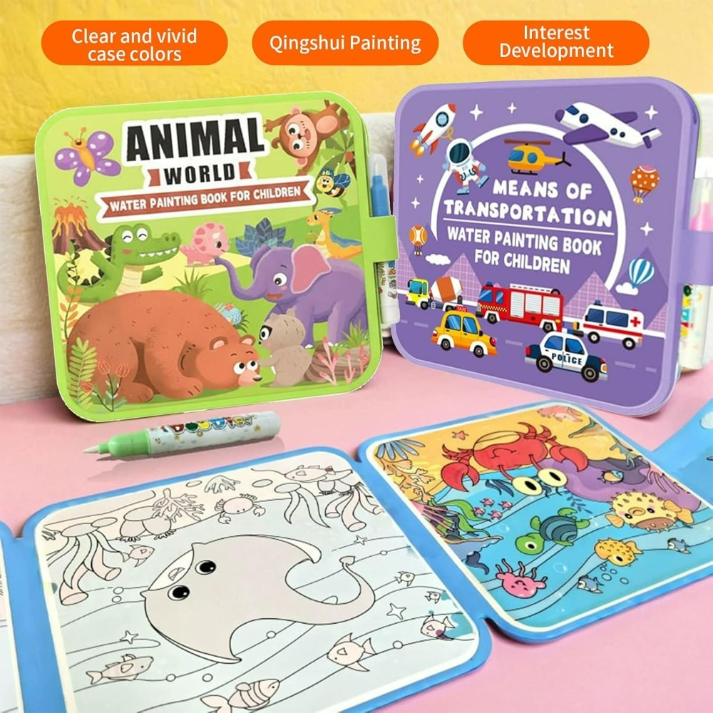 Ensemble de livres de coloriag - Reusable Water Magic Coloring Book avis et prix