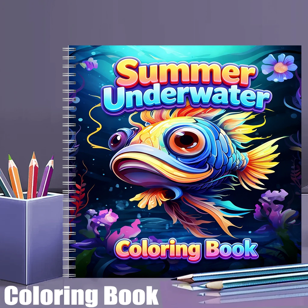 Livre de coloriage sous-marin  - Adult Coloring Book Stress Relief avis et prix