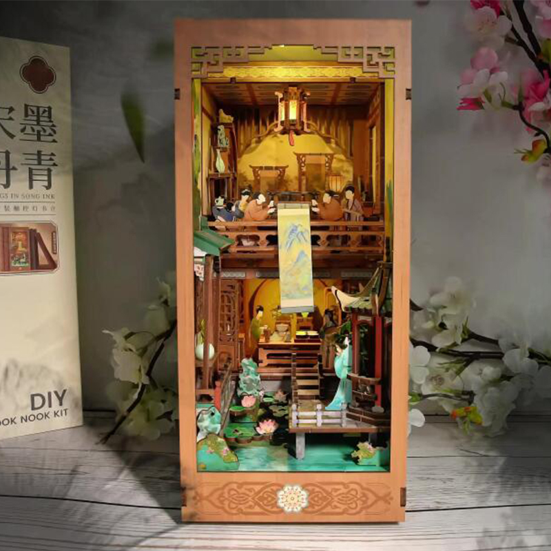 Kit d'insertion d'étagère de c - Diy Wooden Book Nook Kit Shelf Insert avis et prix