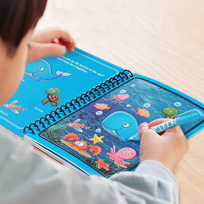 Livre magique à l'eau avec sty - Reusable Water Magic Coloring Book avis et prix