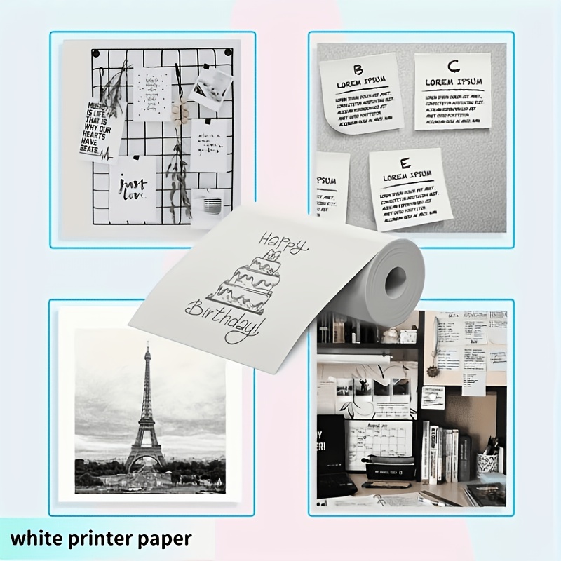 13 rouleaux de papier thermiqu - Mini Pocket Thermal Printer Paper Roll avis et prix