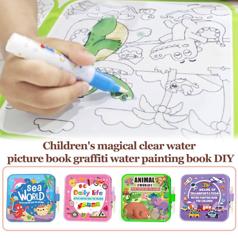 Livre de peinture à l'eau plia - Reusable Water Magic Coloring Book avis et prix
