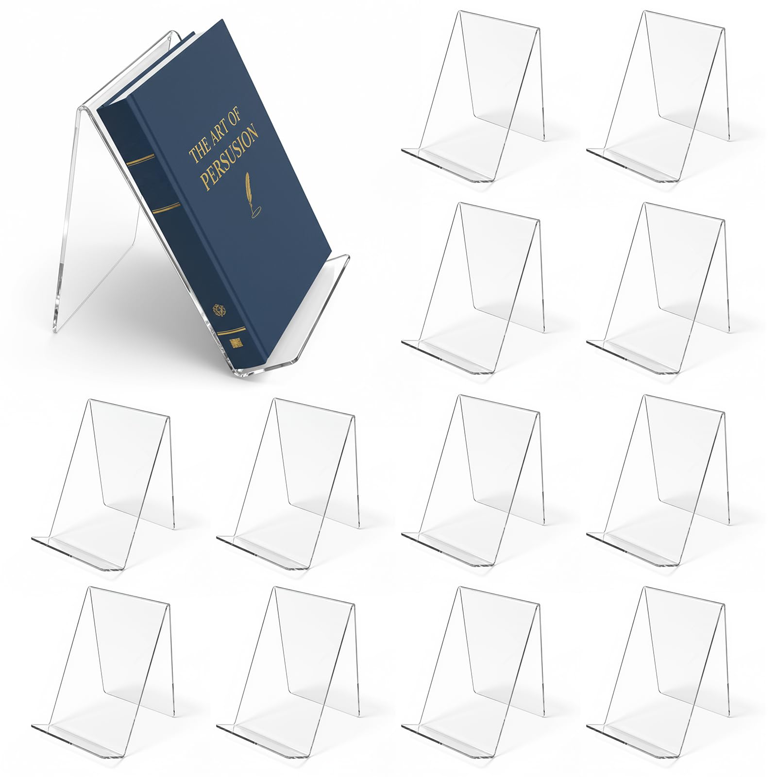 Lot de 12 supports à livres en - Clear Acrylic Book Stand Holder avis et prix
