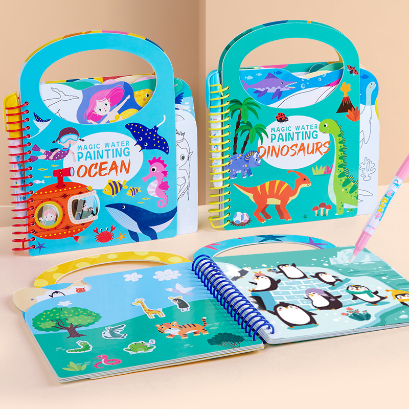 Livre de dessin à l'eau magiqu - Reusable Water Magic Coloring Book avis et prix