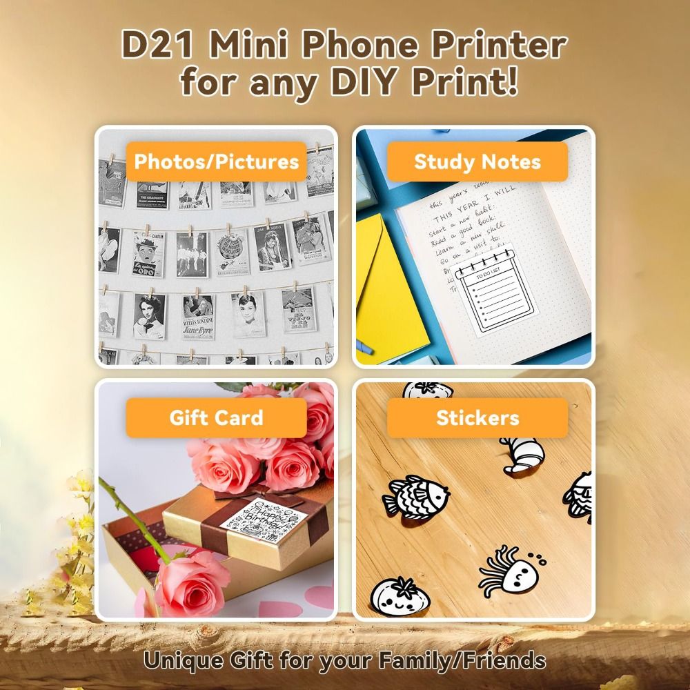 Mini imprimante d'autocollants - Mini Pocket Thermal Printer Paper Roll avis et prix