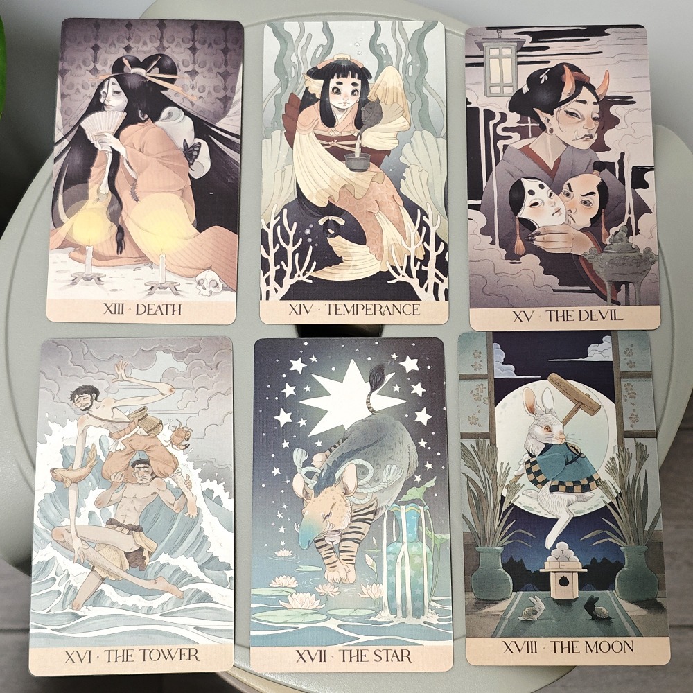 Cartes de tarot Yokai, 78 pièc - Tarot Deck With Guidebook avis et prix