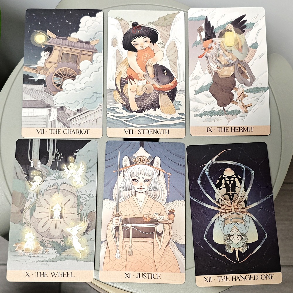 Cartes de tarot Yokai, 78 pièc - Tarot Deck With Guidebook avis et prix